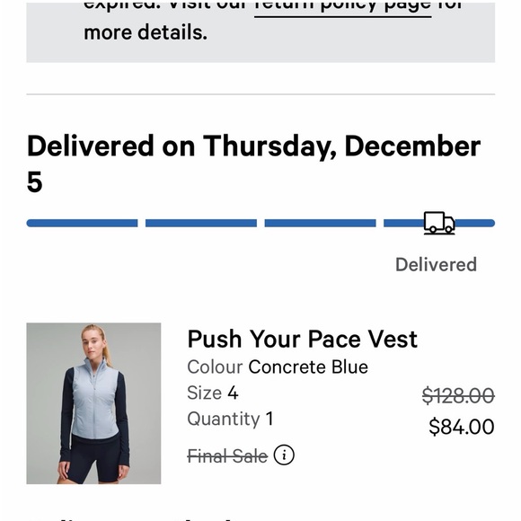 Lululemon Athletica Push Your Pace Vest - Picture 4 of 4